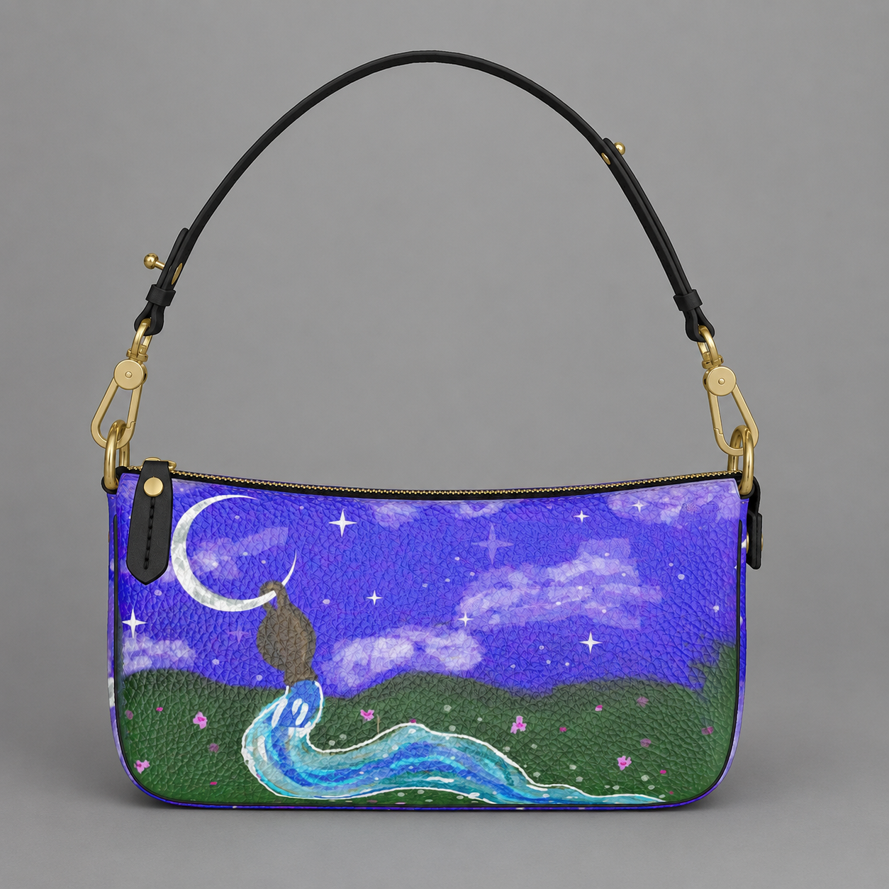 Aquarius Inspired Baguette Bag